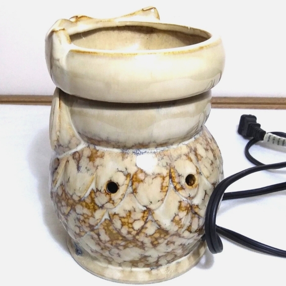Intertek Ceramic Wise Old Owl Electric Tart Warmer EUC - Picture 4 of 6